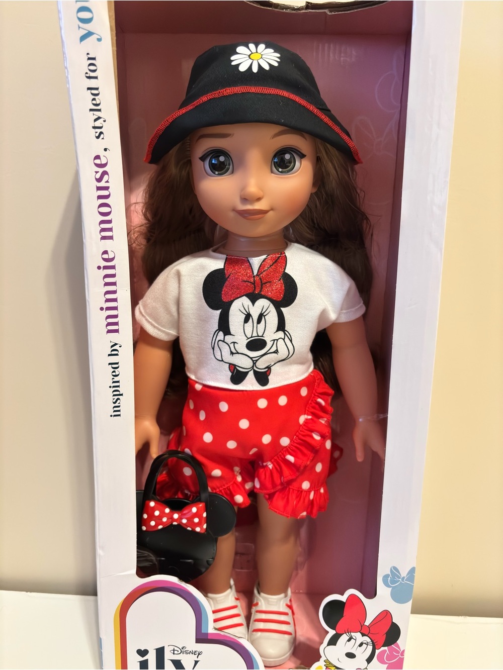 Disney Minnie-Inspired Doll in Red, White & Black Outfit
